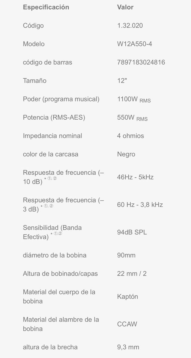 WOOFER 12" BOMBER ATRACK