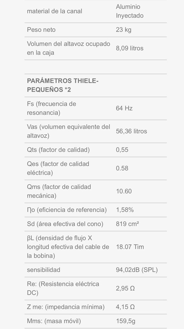 WOOFER 15" BOMBER ATRACK