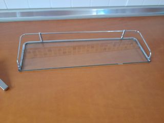 Estante baño cristal ,aluminio