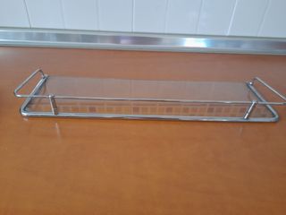 Estante baño cristal ,aluminio