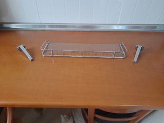 Estante baño cristal ,aluminio