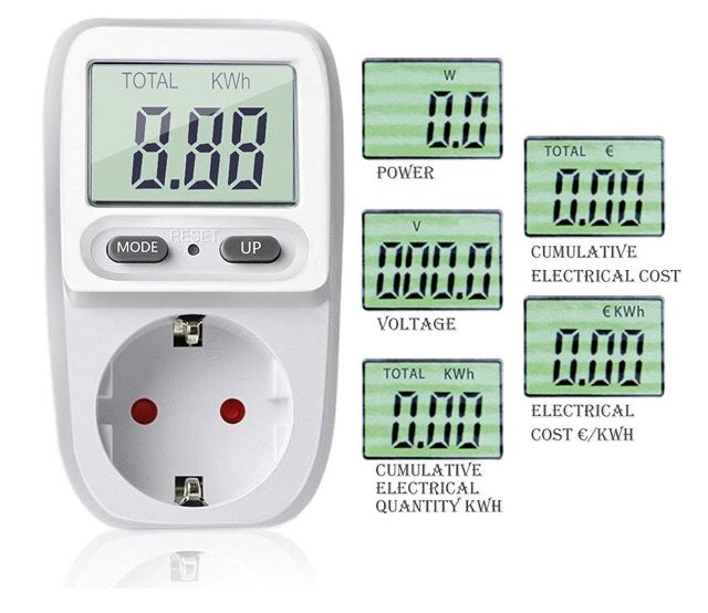 enchufe medidor potencia