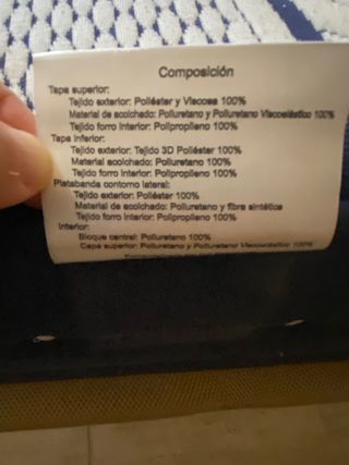 Colchón viscoelástico bedland