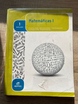 Libro matemáticas 1 bachillerato