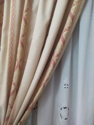 Cortinas dormitorio con visillo