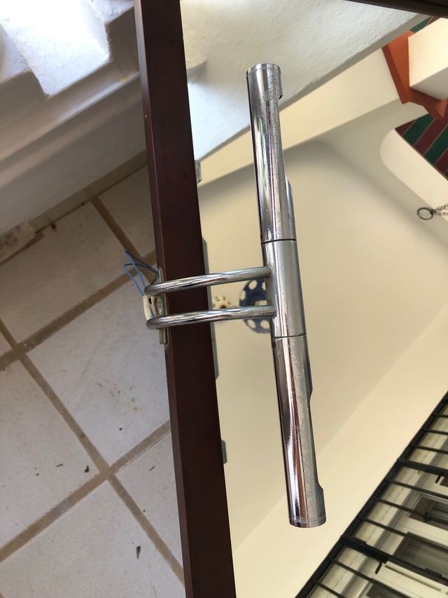 Espejo marco madera con foco