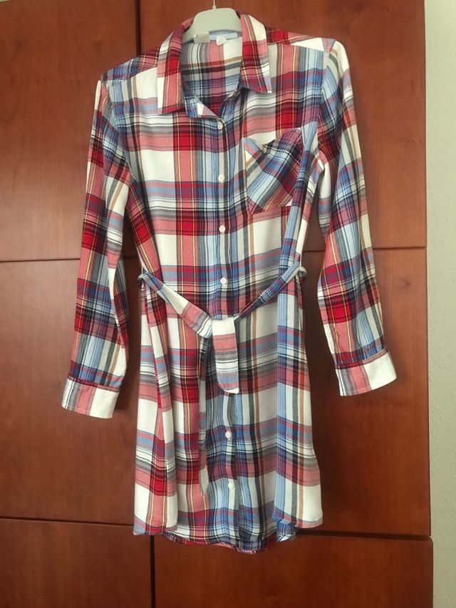 vestido camisero niña con cinturón, marca GAP Kids