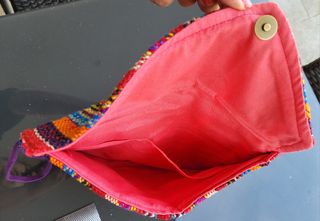 Cartera peruana hecha a mano