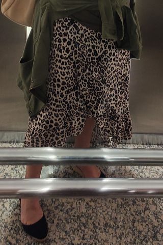 Falda pareo animal print leopardo, talla L
