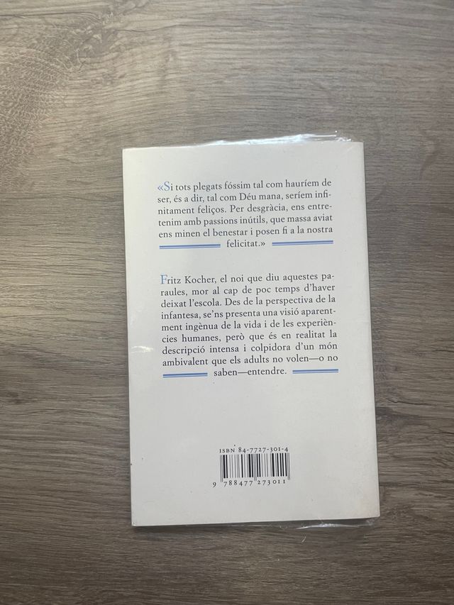 libro “El quadern de Fritz Kocher”