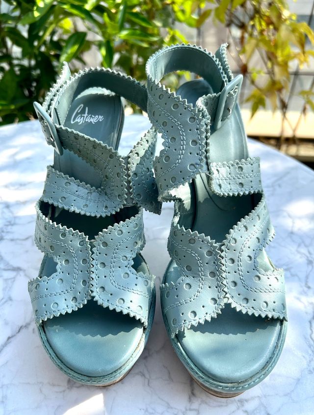 Sandalia de tacon Castañer