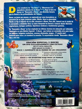 Pelicula DVD Buscando a Nemo