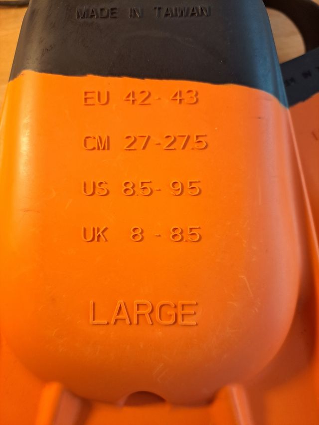 Aletas boda surf, varias tallas.