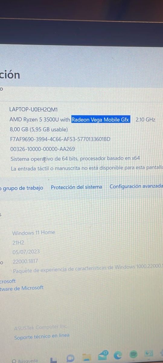 ordenador portátil Asus D509D