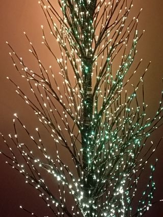 Árbol de navidad con luces LED