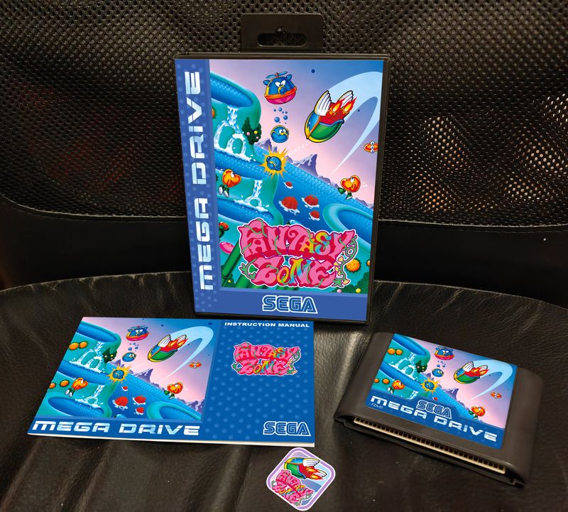 Imagen de FANTASY ZONE Port ARCADE Sega Mega Drive BLUE