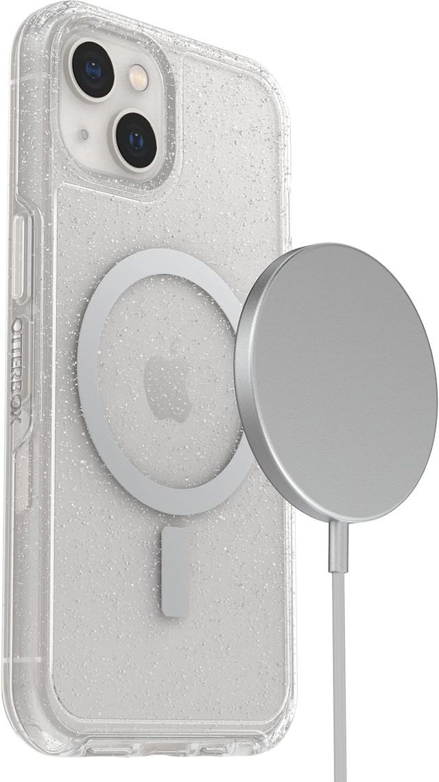 CUSTODIA GLITTERATA SYMMETRY+ TRASPARENTE PER IPHONE 13