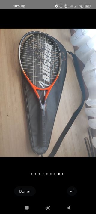 Raqueta de tenis Masspro con funda 