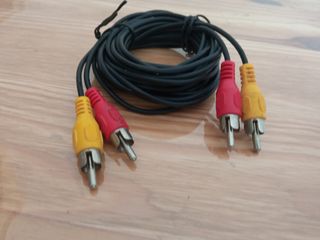 Cable Video 2 RCA a 2 RCA 2metros