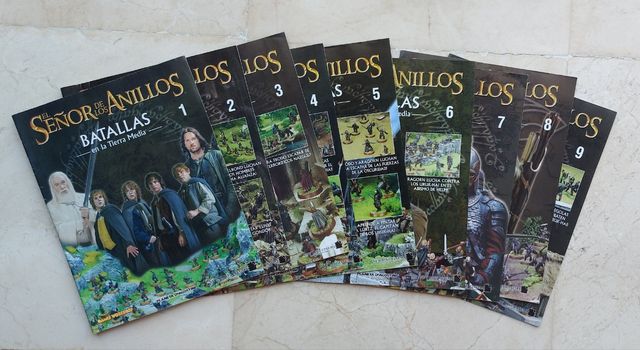 Señor de los anillos revistas 1 a 9