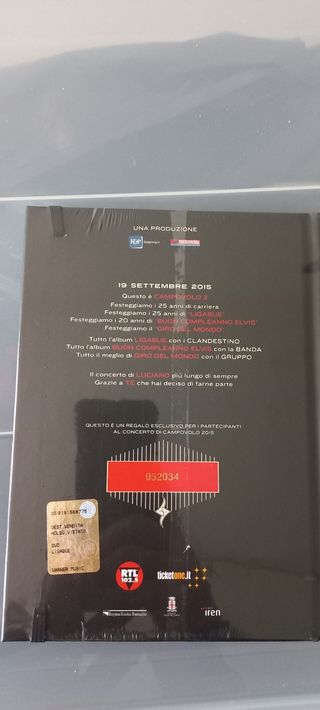 Ligabue, 25 anni - 19 settembre 2015 dvd