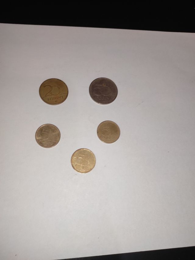 Set di 5 monete Forint ungheresi