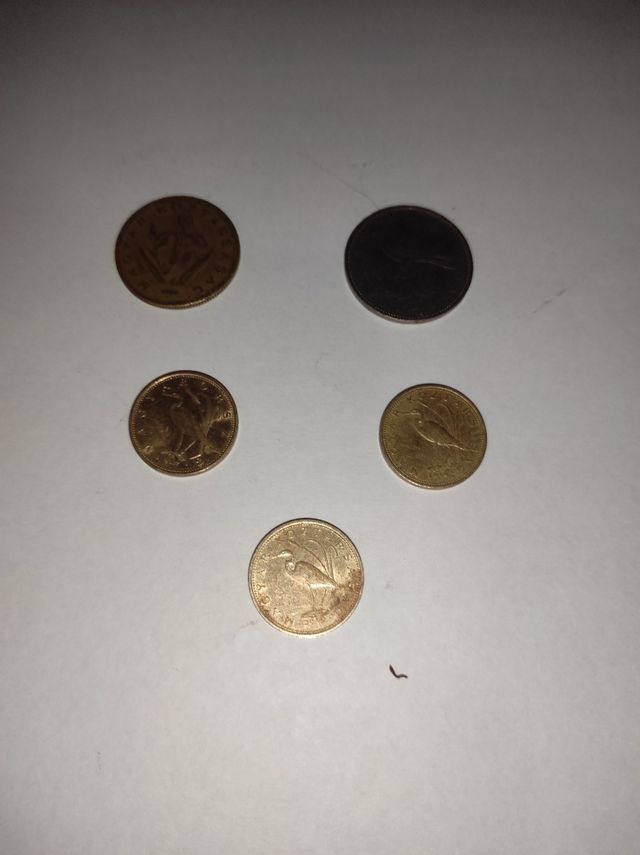 Set di 5 monete Forint ungheresi
