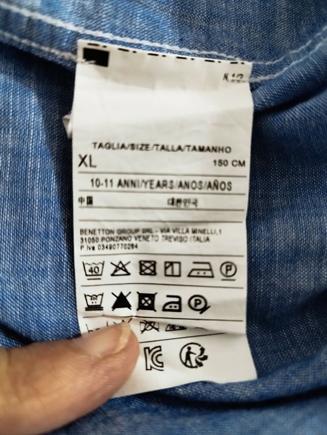 Camisas Benetton 10-11 años COMO NUEVAS