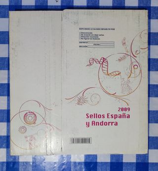 Álbum de sellos España y Andorra 2009