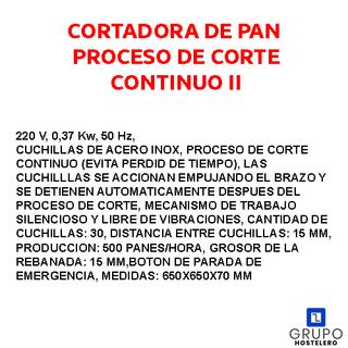 📢 CORTADORA DE PAN CORTE CONTINUO 📢