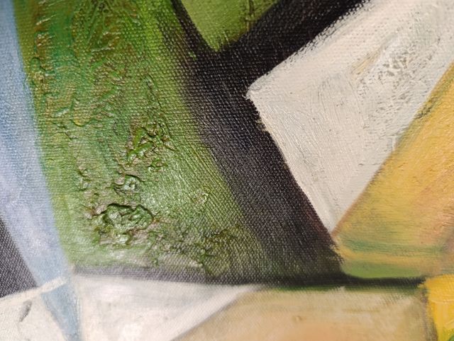 cuadro oleo sobre lienzo el fumador de Juan Gris