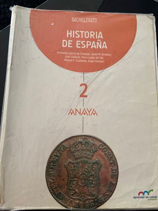 libro historia de españa segundo bachillerato