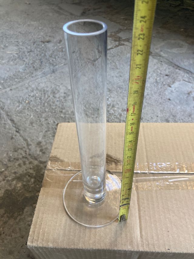 porta candela in vetro