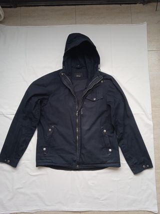 Chaqueta azul con forro extraíble Zara L