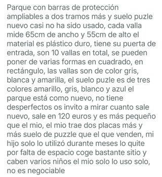 Parque de niño con piezas puzles