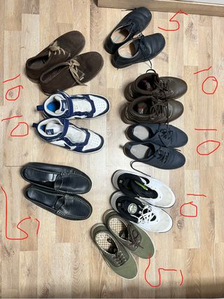Lote zapatos niño 35/39 