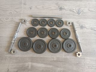 Set variado discos - mancuernas de 20 Kg en total