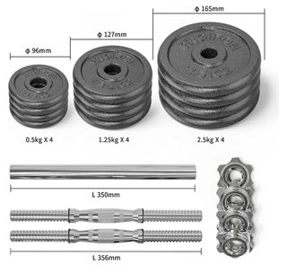 Set variado discos - mancuernas de 20 Kg en total