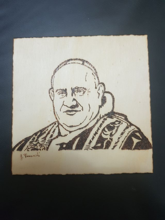 Pirografia San Giovanni XXIII