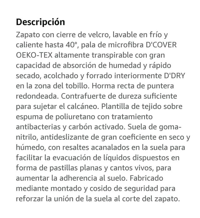 Zapatos de Trabajo Unisex, talla 42