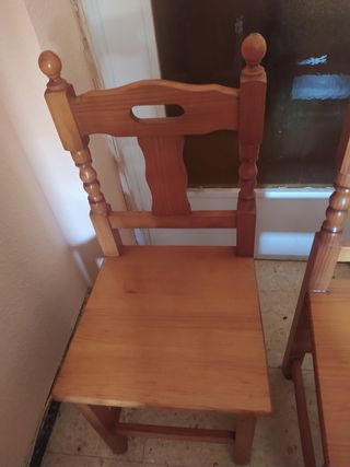 Sillas de madera