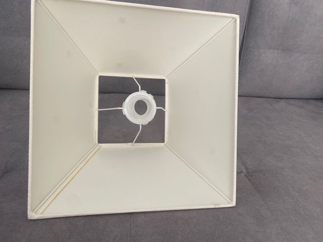 pantalla lampara tela Vichy 35x35