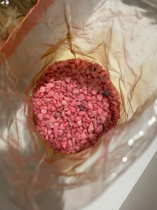 mix sassolini colorati e candele per decorazioni