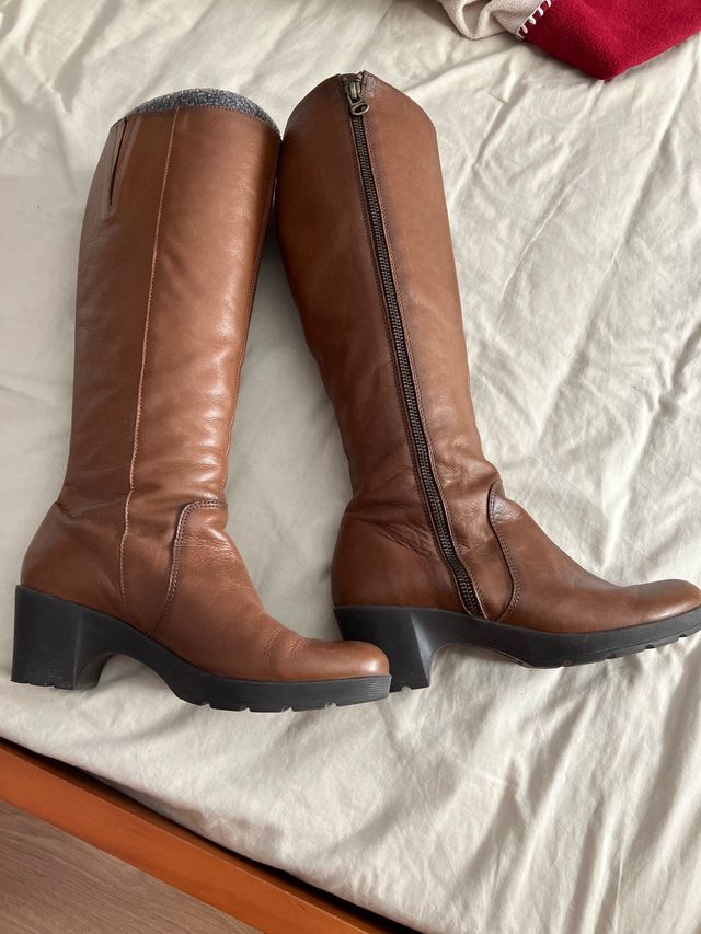 Botas de piel Hispanitas