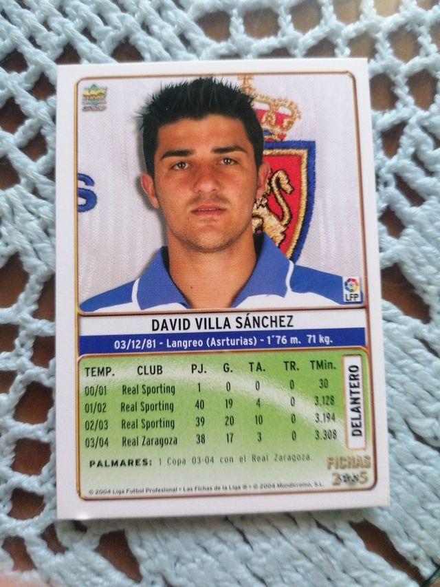 Cromo David villa 2005