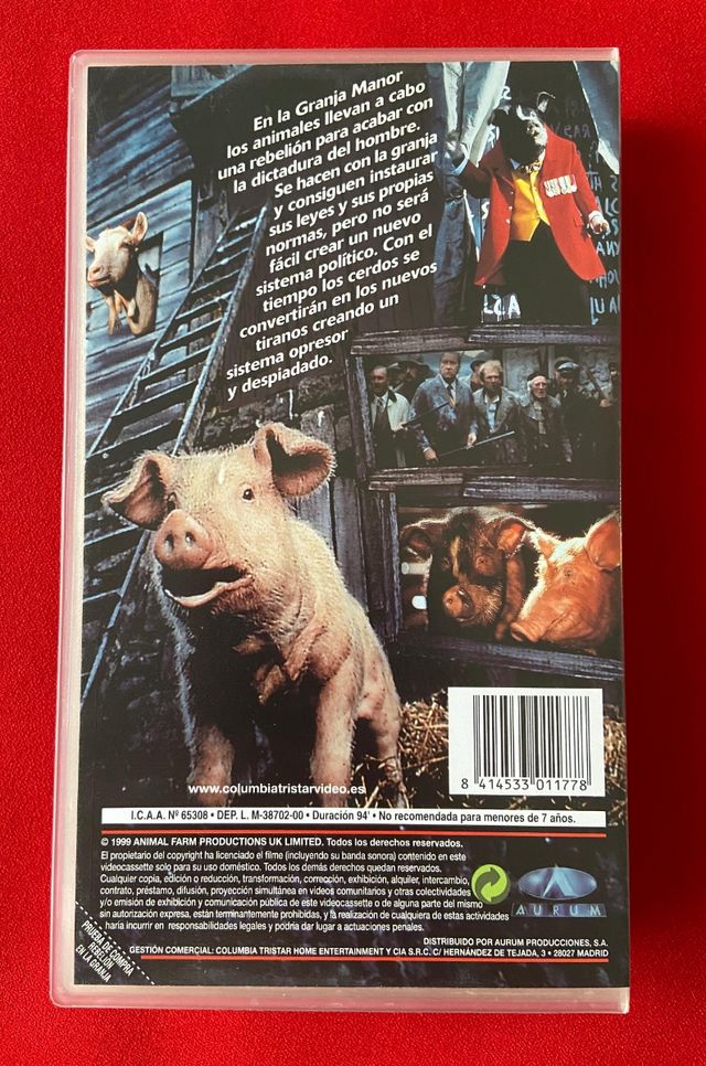 VHS "Rebelión en la granja"