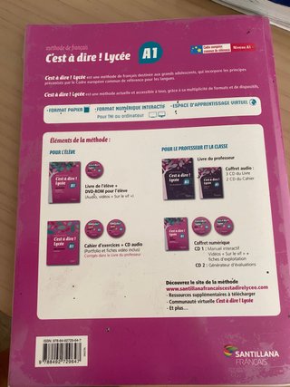 Libro frances 1 de bachillerato