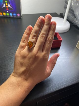 Anillo de ambar Brijou Brigitte 