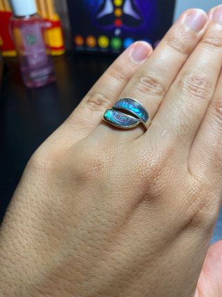 Anillo de plata y nácar 