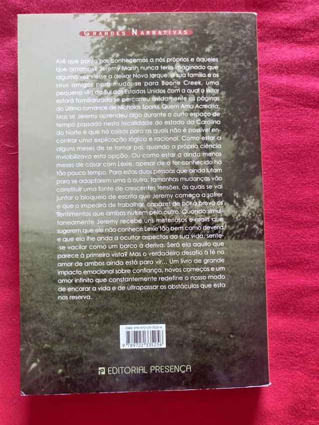 À Primeira Vista de Nicholas Sparks